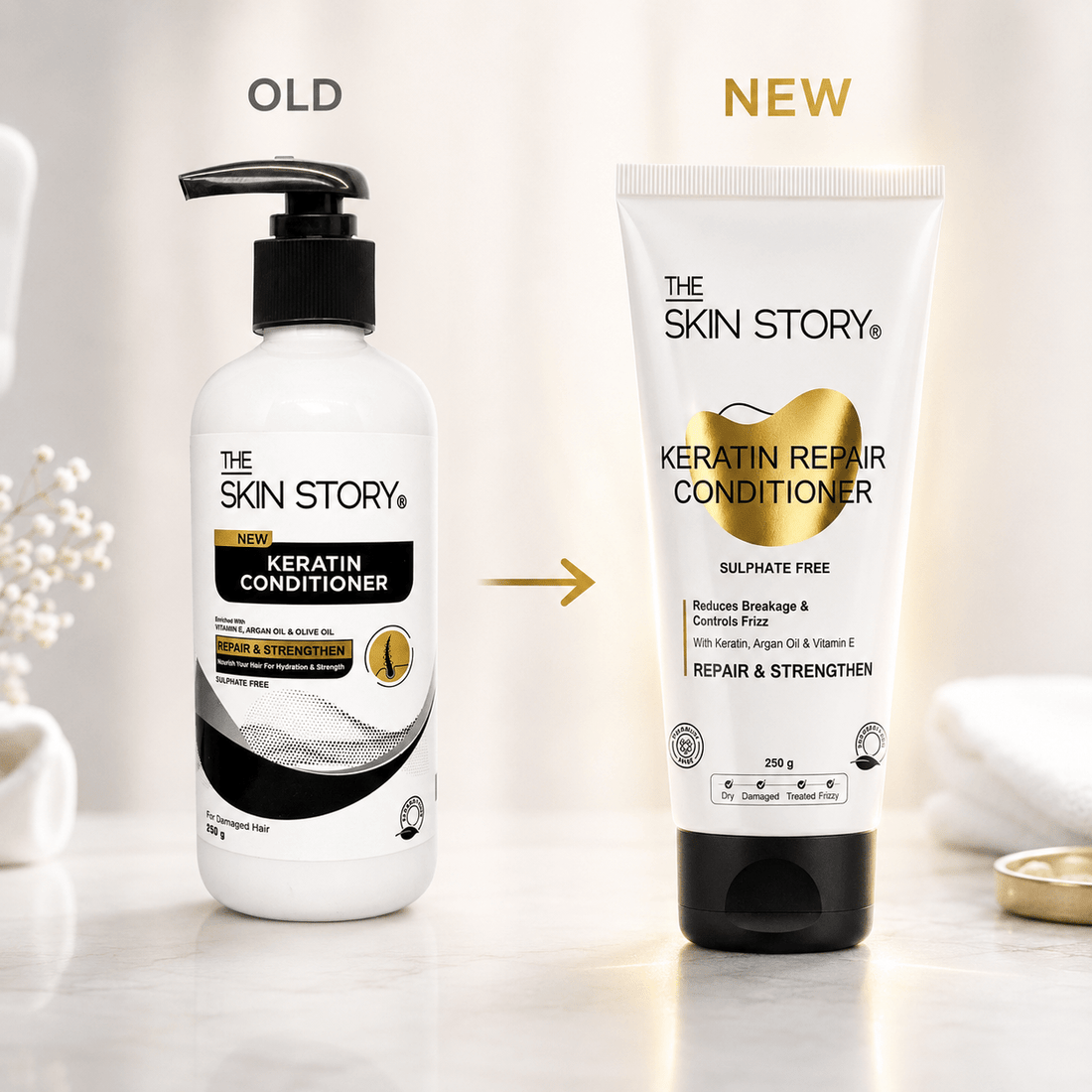 Sulphate - Free Keratin Conditioner - The Skin Story - 