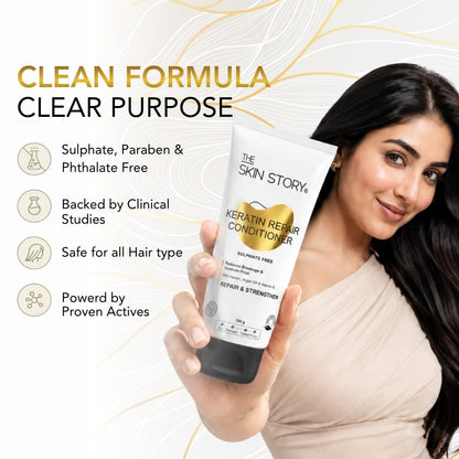 Sulphate - Free Keratin Conditioner - The Skin Story - 