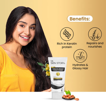 Sulphate - Free Keratin Conditioner - The Skin Story - 