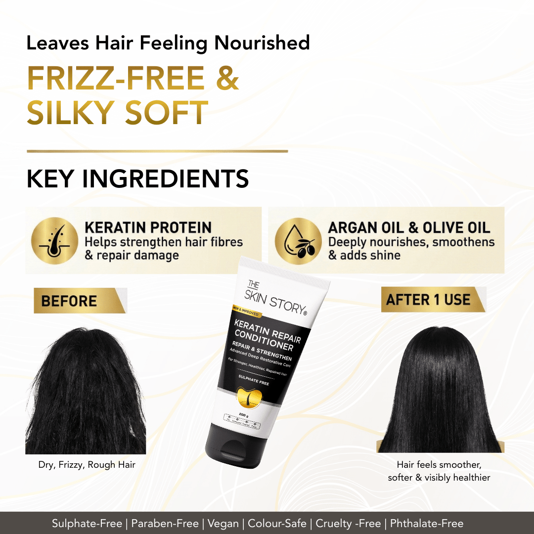 Sulphate Free Keratin Repair Conditioner - The Skin Story - Conditioner