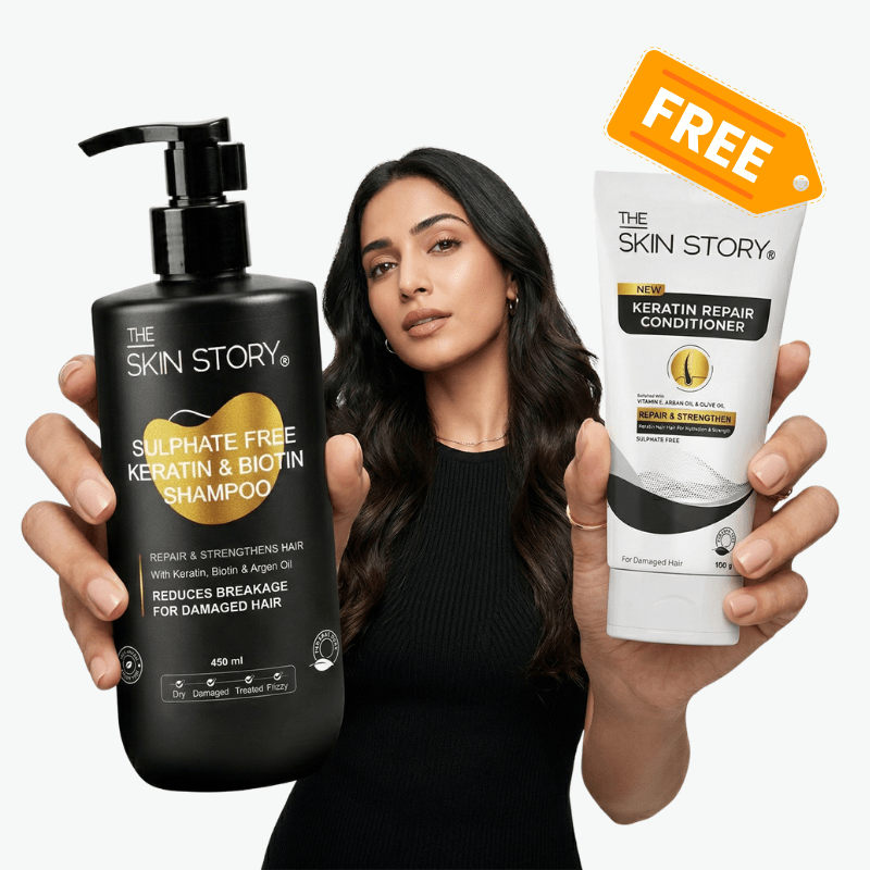 Sulphate Free Keratin Shampoo - Damage Repair - The Skin Story -