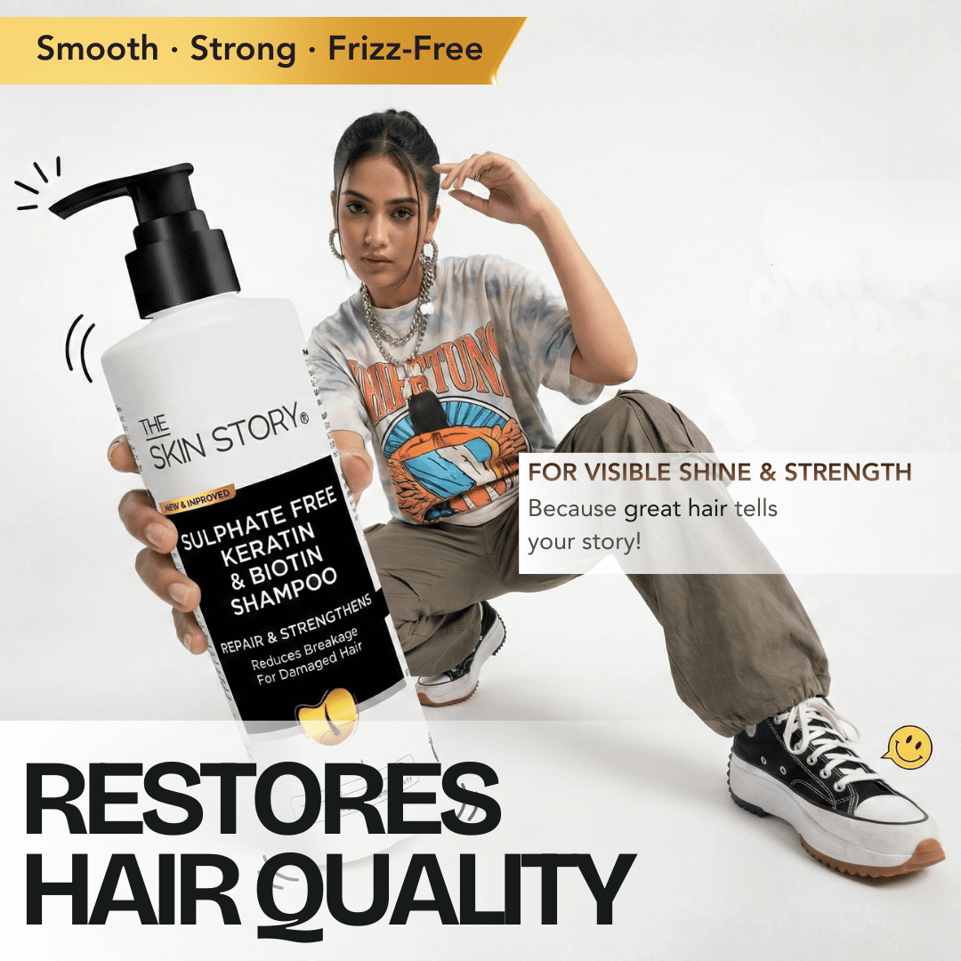 Sulphate Free Keratin Shampoo - Damage Repair - The Skin Story - 
