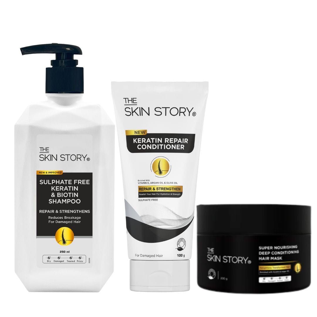 Sulphate Free Keratin Spa Combo - The Skin Story - Hair Care Combo