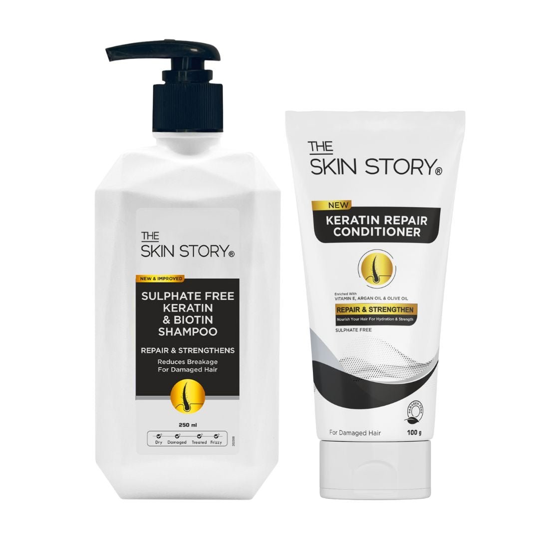 Sulphate Free Shampoo Damage Repair Duo - The Skin Story - Hair Care Combo