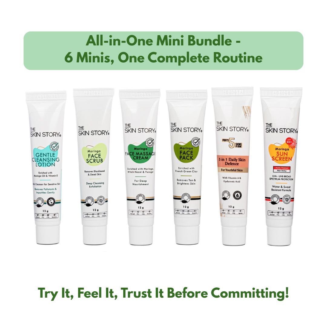 Try Best - Seller Minis Combo - 6 TUBES - The Skin Story - Face Care