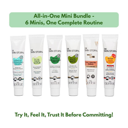 Try Best - Seller Minis Combo - 6 TUBES - The Skin Story - Face Care
