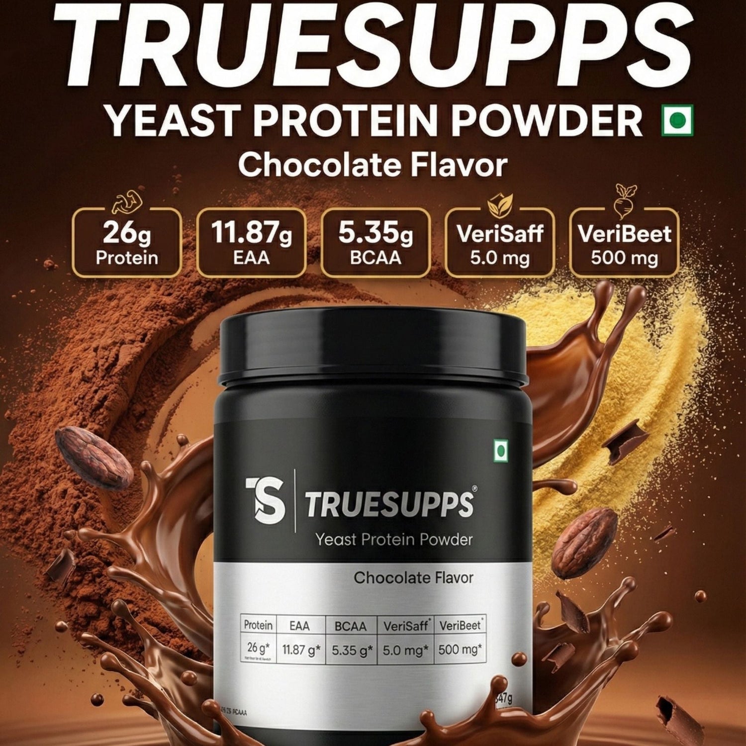 Yeast Protein Powder Chocolate 40g per serve - The Skin Story - 