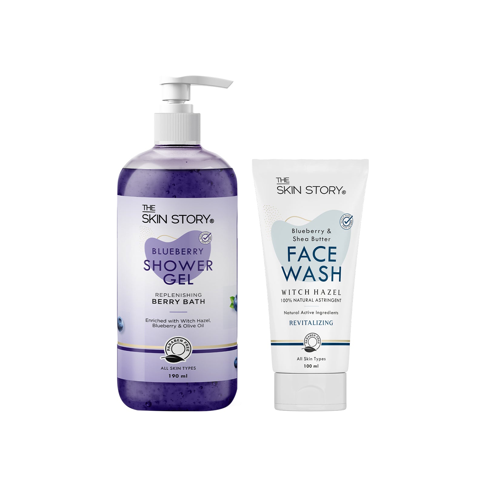 Glowing Skin Kit ( Blueberry Facewash + Blueberry Bodywash) | Soft &amp; Glowing Skin | Blueberry &amp; Shea Butter
